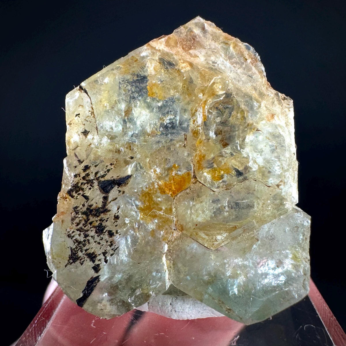 Beryl var. Aquamarine | natural blue crystal, mineral specimen from Namibia
