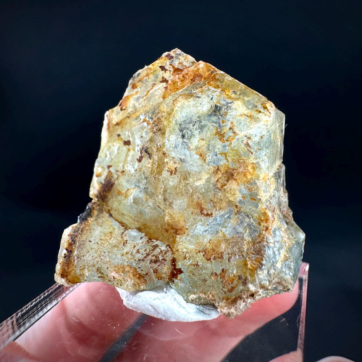 Beryl var. Aquamarine | natural blue crystal, mineral specimen from Namibia