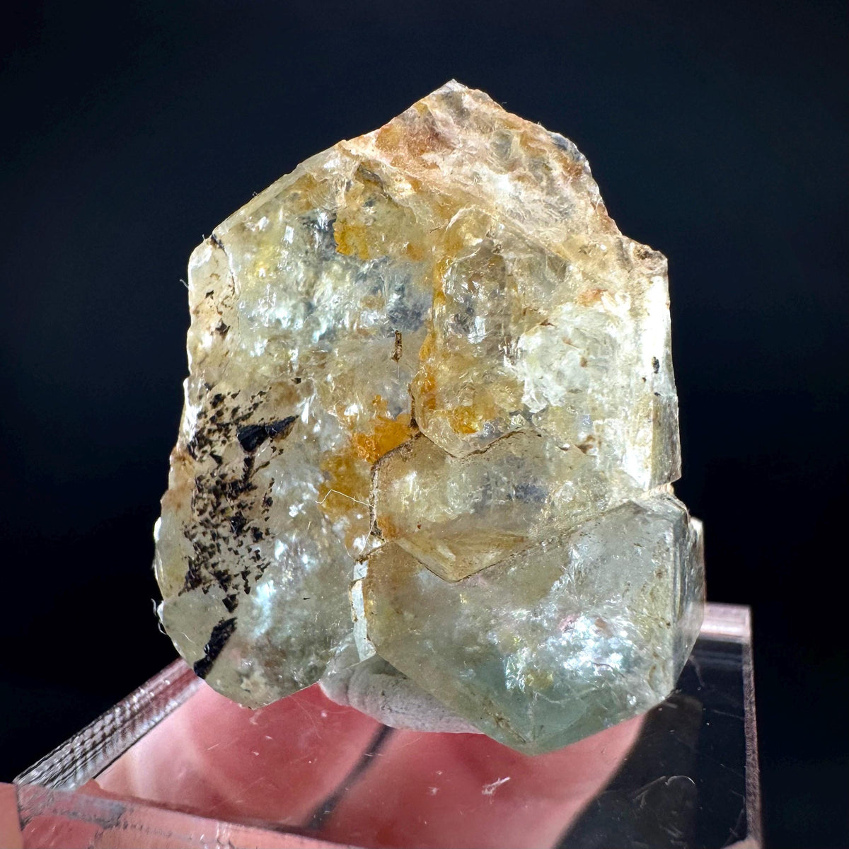 Beryl var. Aquamarine | natural blue crystal, mineral specimen from Namibia