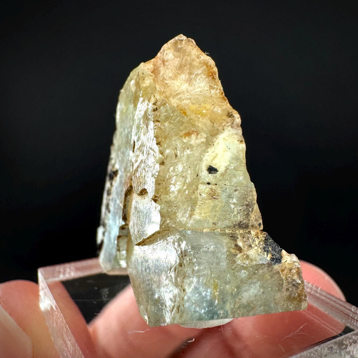 Beryl var. Aquamarine | natural blue crystal, mineral specimen from Namibia