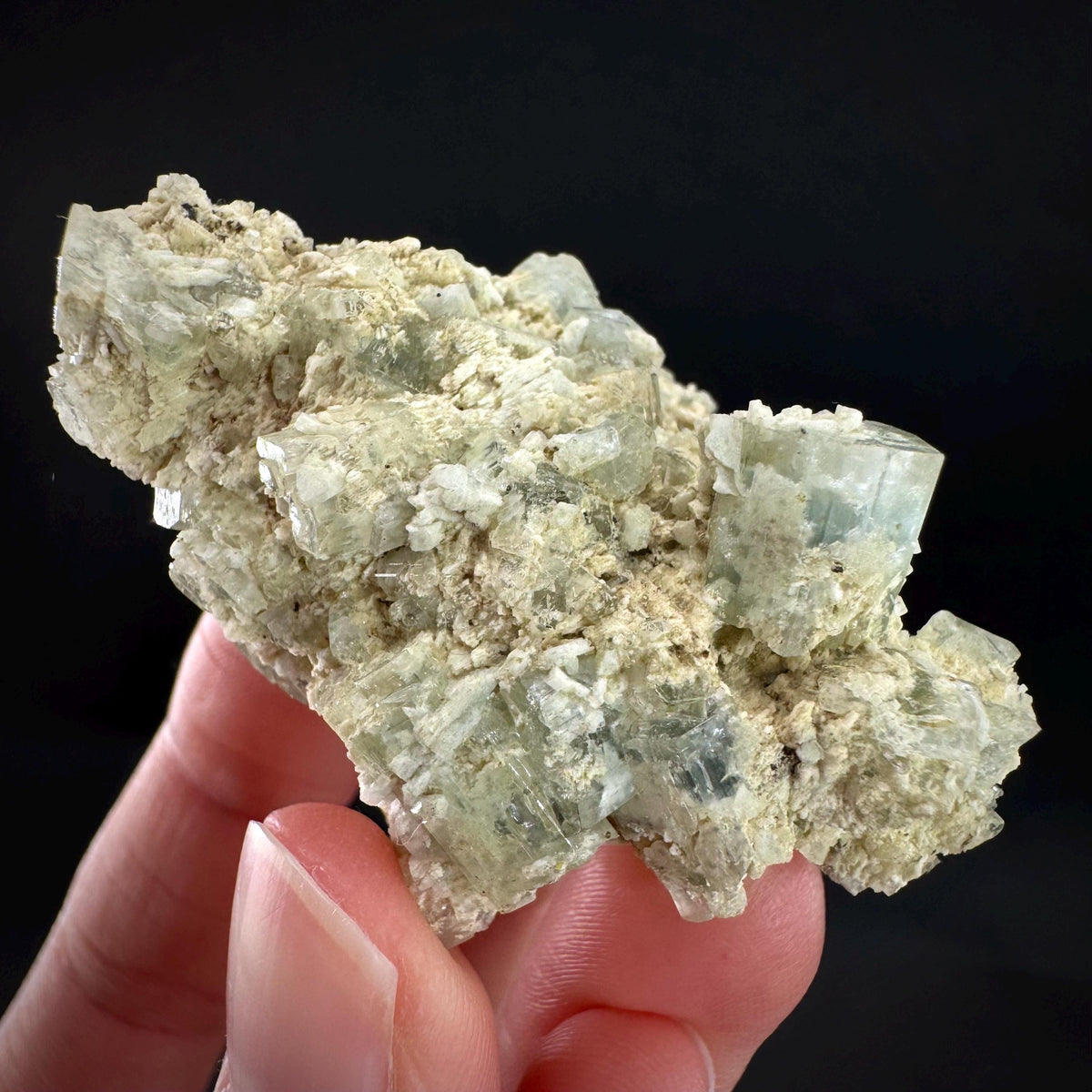 Beryl var. Goshenite | natural crystal cluster, mineral specimen from Namibia