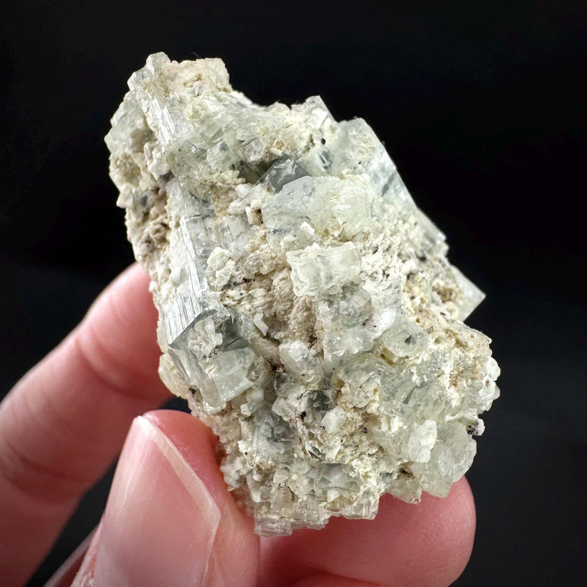 Beryl var. Goshenite | natural crystal cluster, mineral specimen from Namibia
