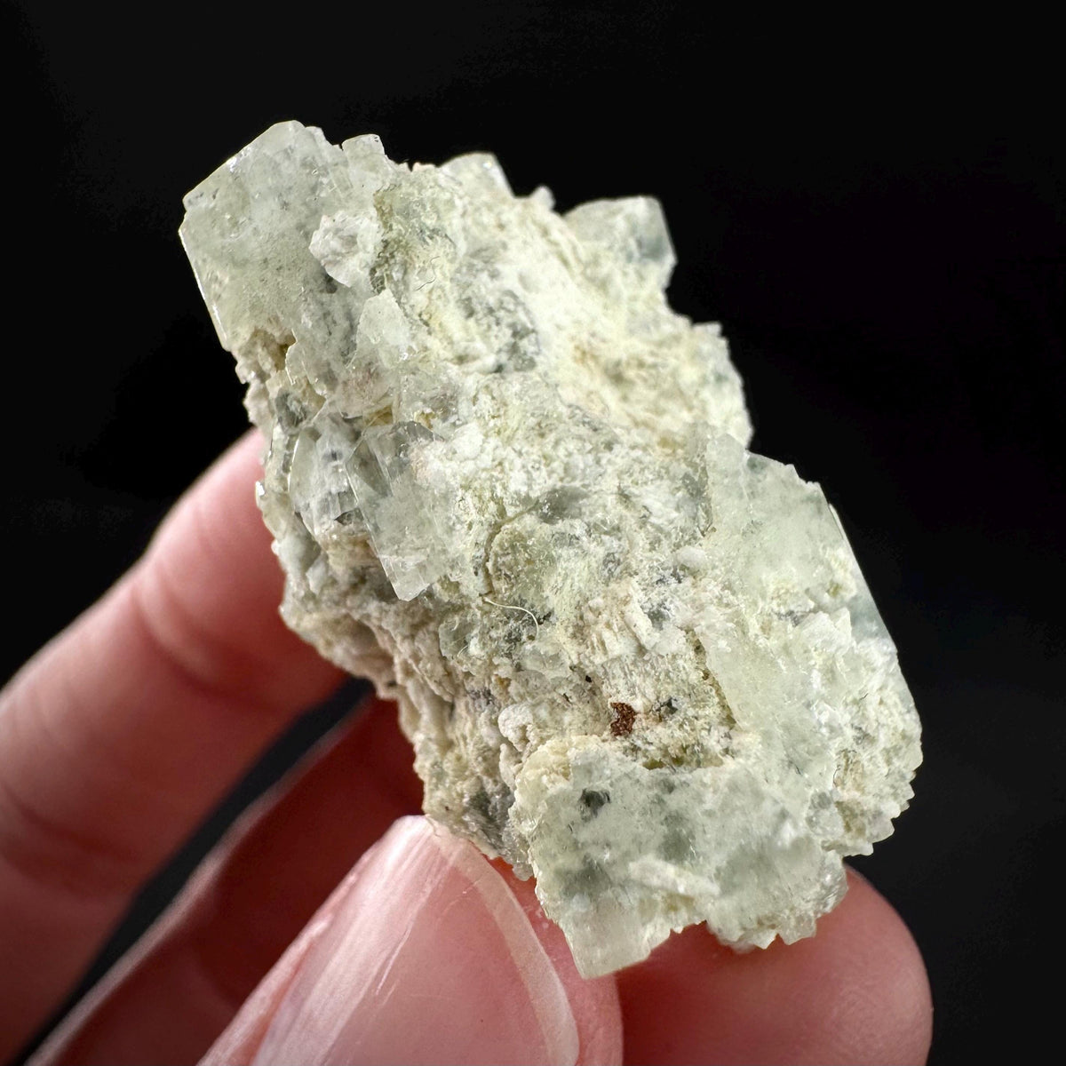 Beryl var. Goshenite | natural crystal cluster, mineral specimen from Namibia