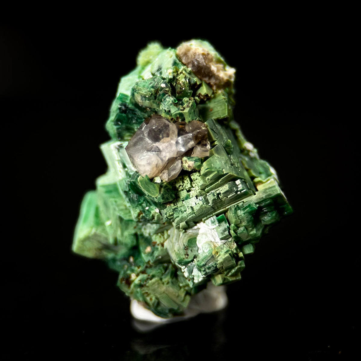 Torbernite | green crystal, rare mineral specimen from France