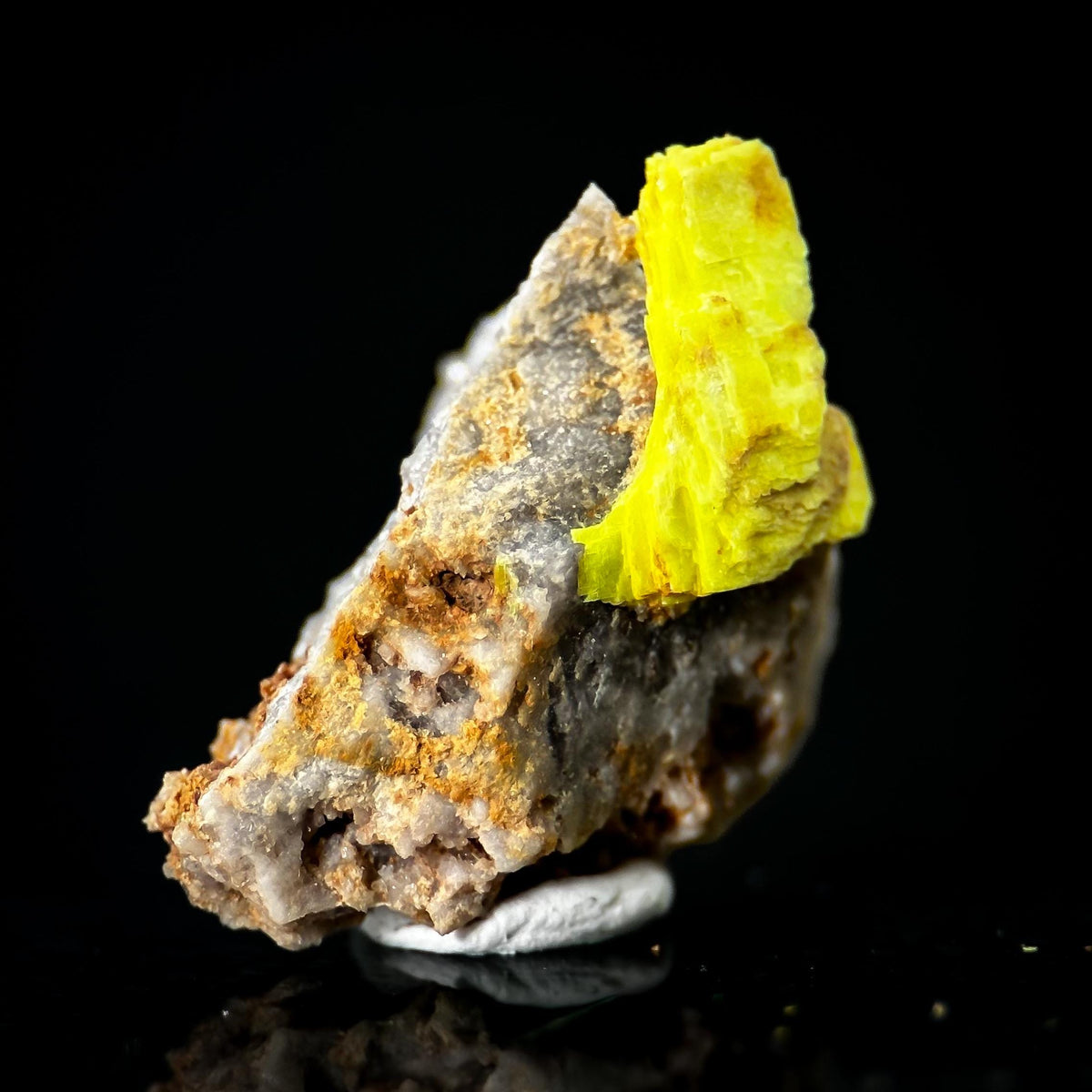 Uranocircite | fluorescent UV reactive crystal, rare mineral specimen from Germany