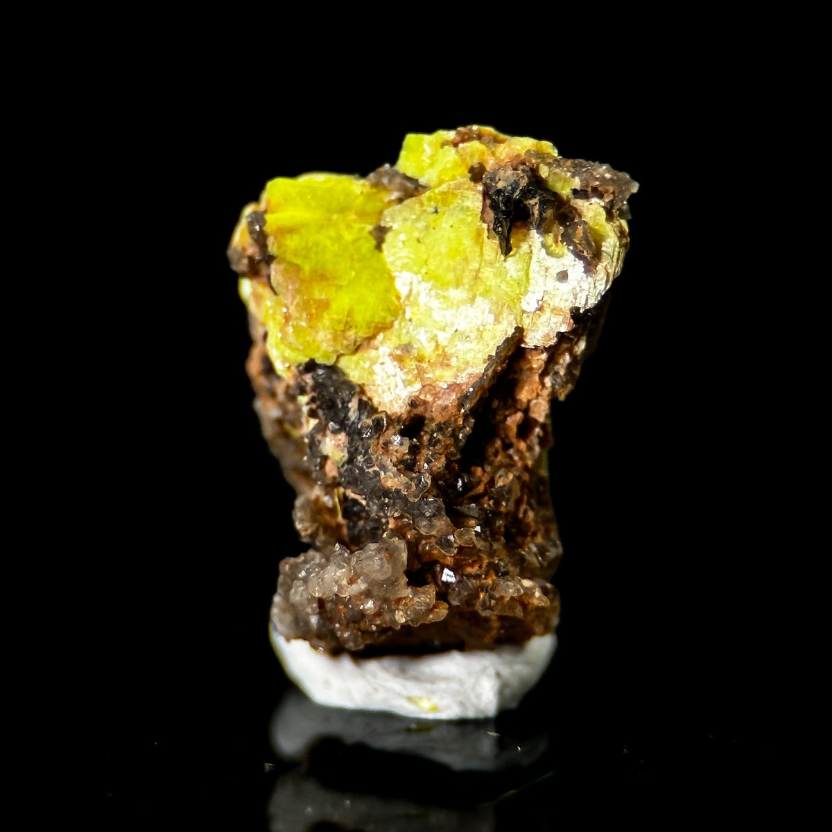 Uranocircite | fluorescent UV reactive crystal, rare mineral specimen from Germany