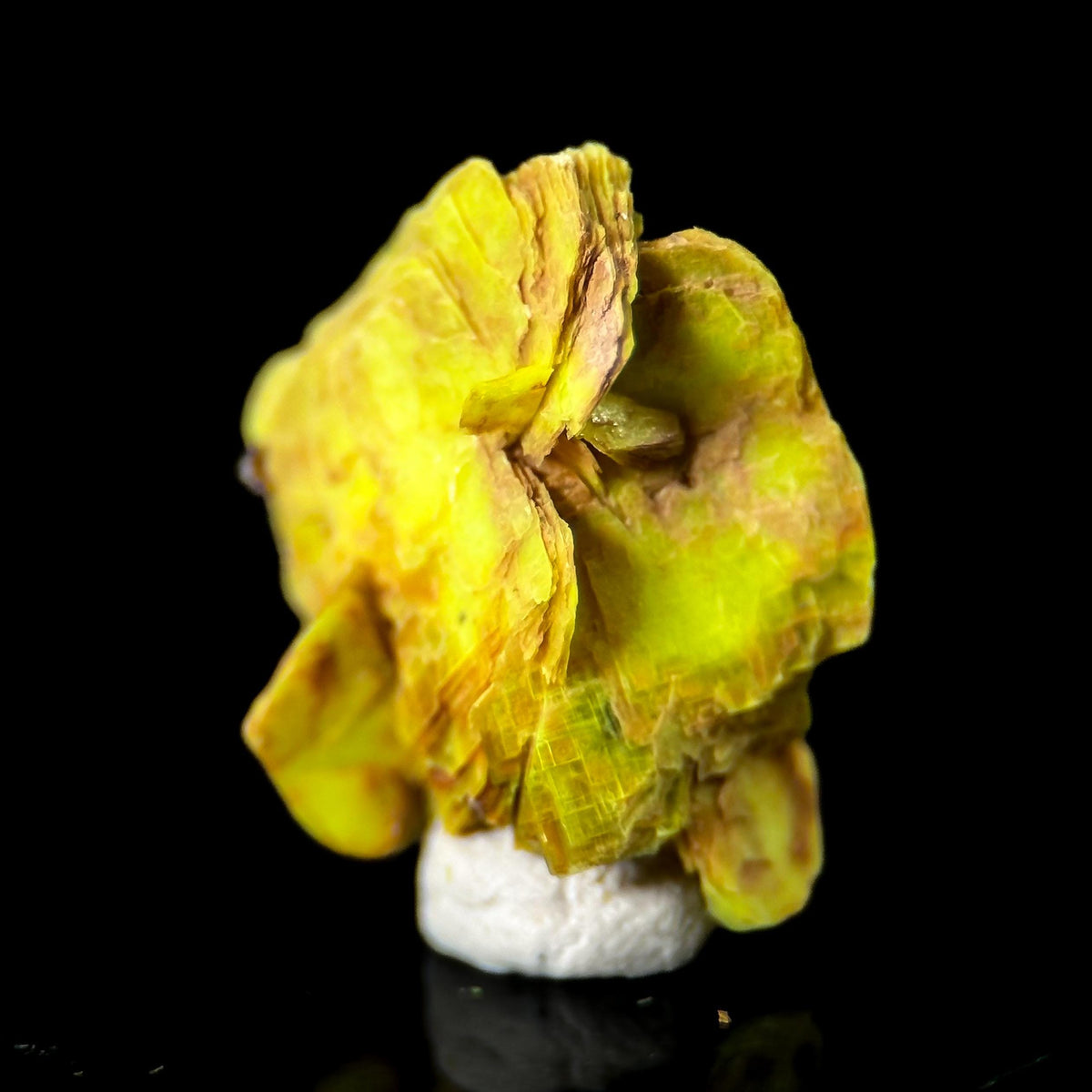 Uranocircite | fluorescent UV reactive crystal, rare mineral specimen from Germany