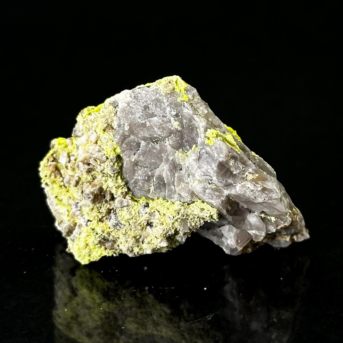 Autun | fluorescent UV reactive crystal, rare mineral specimen from Portugal