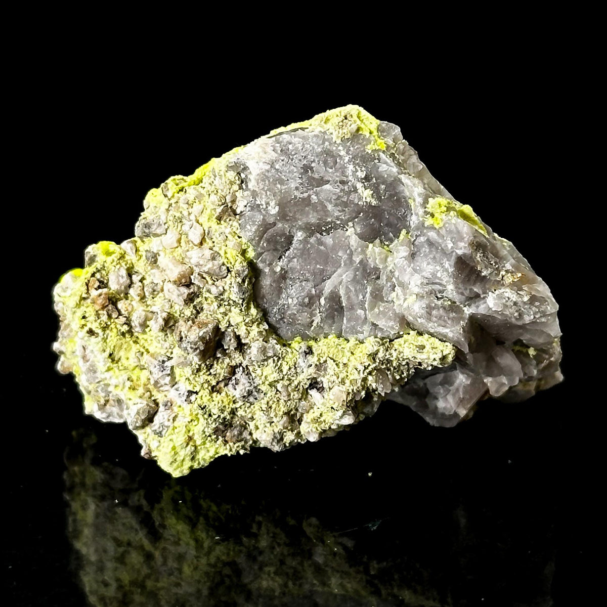 Autun | fluorescent UV reactive crystal, rare mineral specimen from Portugal
