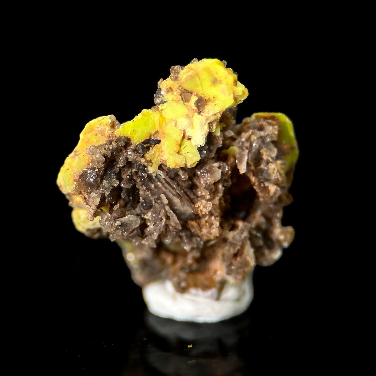 Uranocircite | fluorescent UV reactive crystal, rare mineral specimen from Germany