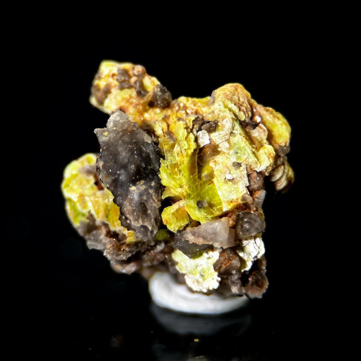 Uranocircite | fluorescent UV reactive crystal, rare mineral specimen from Germany