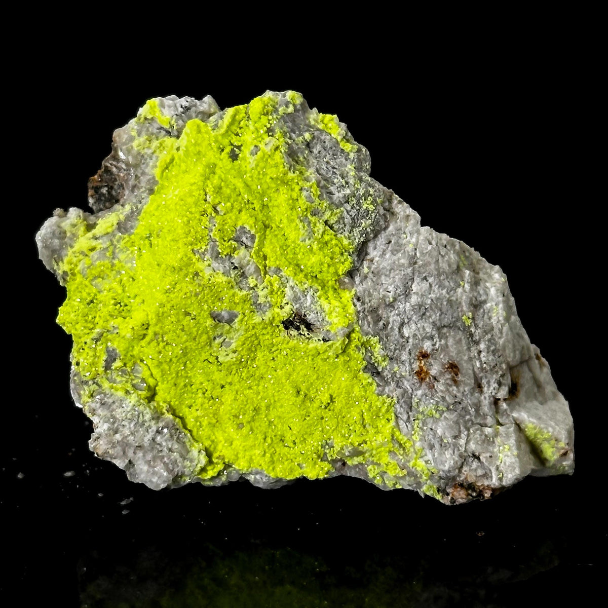 Autun | fluorescent UV reactive crystal, rare mineral specimen from Portugal