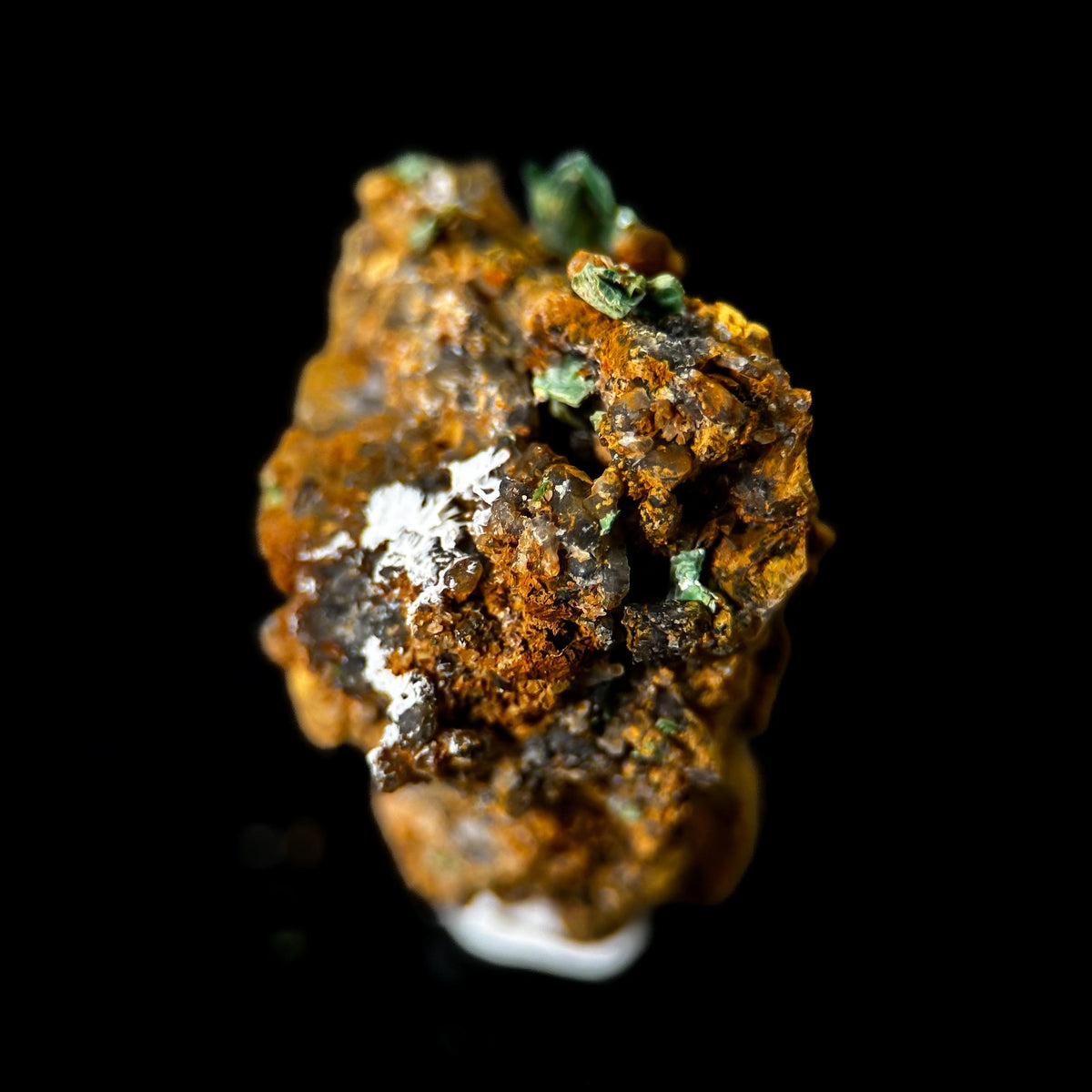 Torbernite | green crystals on matrix, rare mineral specimen from France