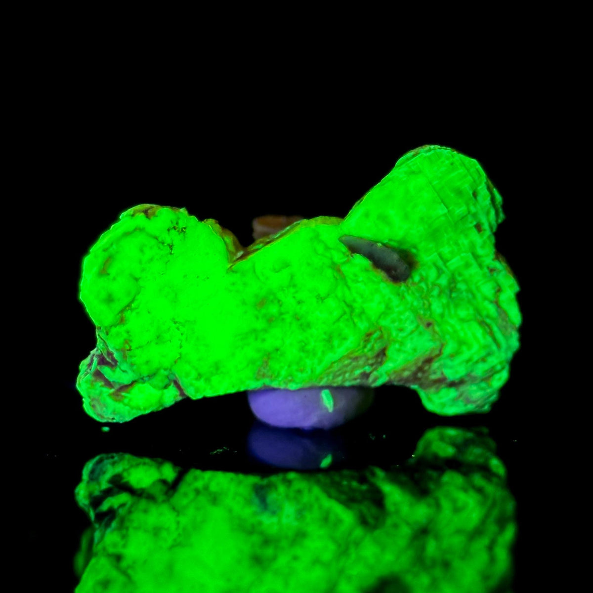 Uranocircite | fluorescent UV reactive crystal, rare mineral specimen from Germany