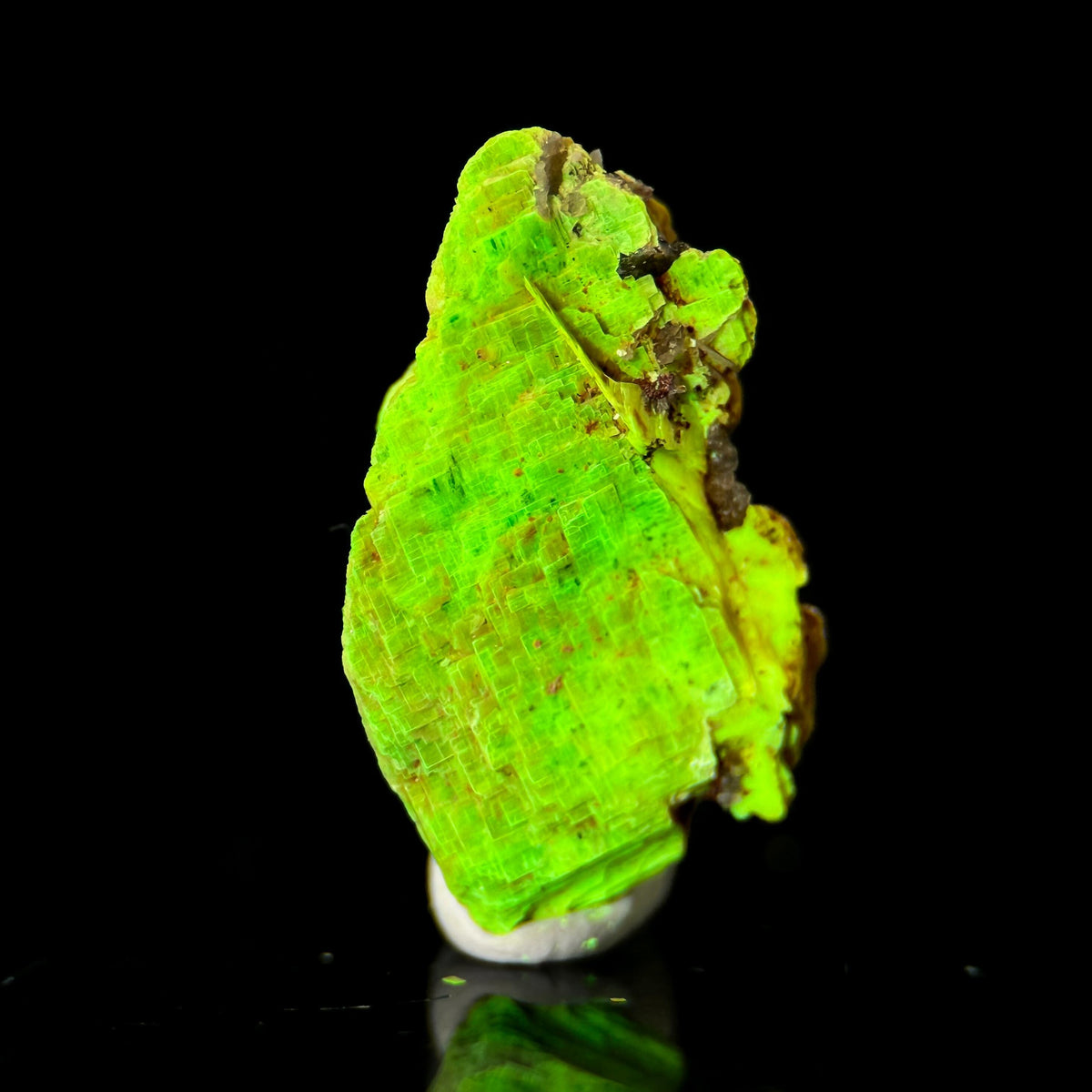 Uranocircite | fluorescent UV reactive crystal, rare mineral specimen from Germany