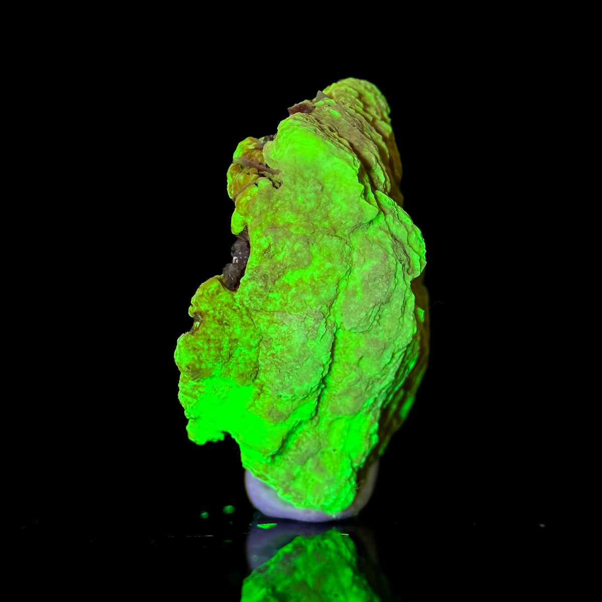Uranocircite | fluorescent UV reactive crystal, rare mineral specimen from Germany