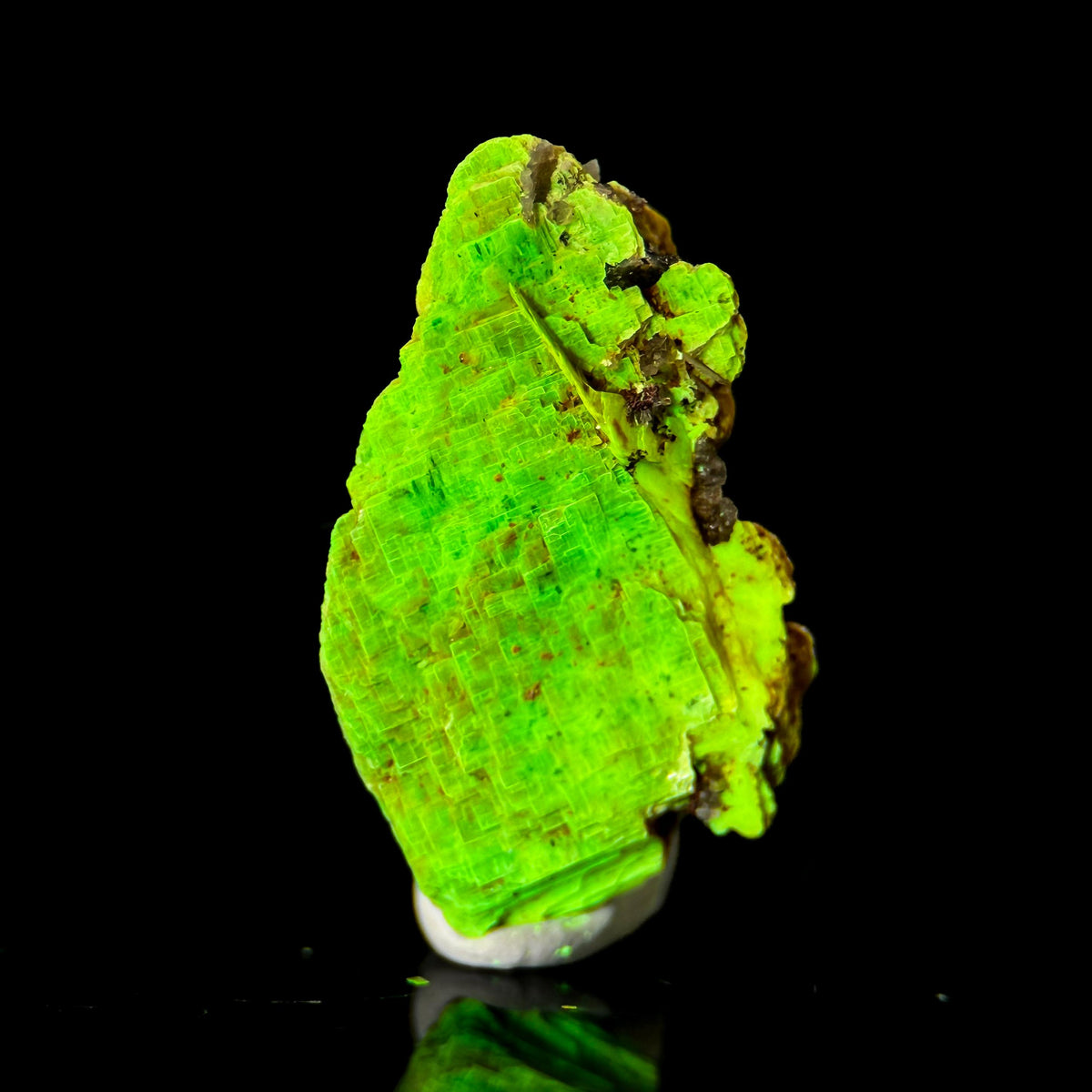 Uranocircite | fluorescent UV reactive crystal, rare mineral specimen from Germany