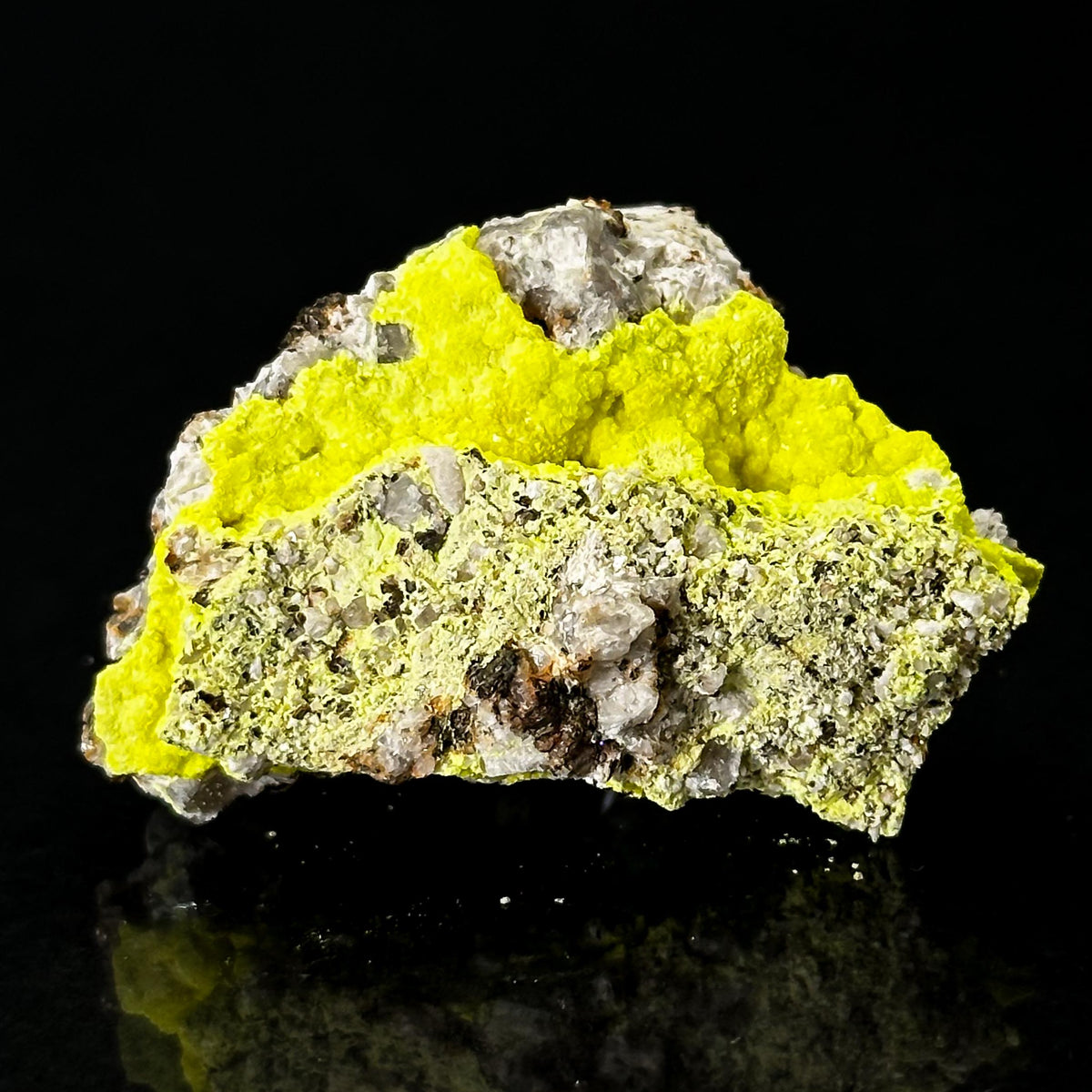 Autun | fluorescent UV reactive crystal, rare mineral specimen from Portugal