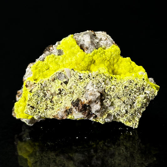 Autun | fluorescent UV reactive crystal, rare mineral specimen from Portugal