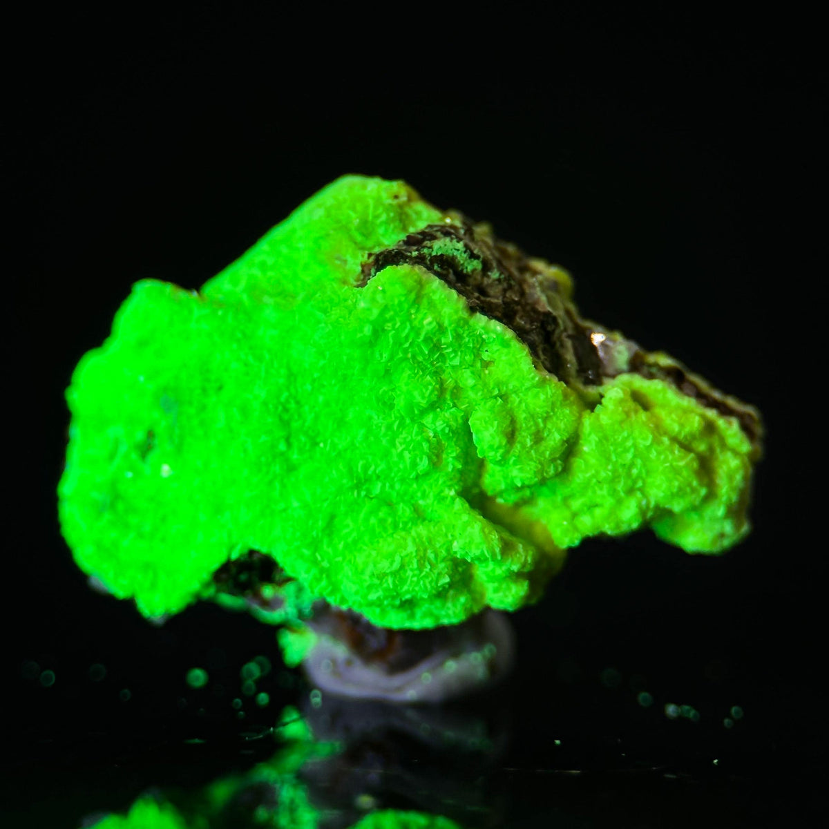 Autun | fluorescent UV reactive crystal, rare mineral specimen from Portugal