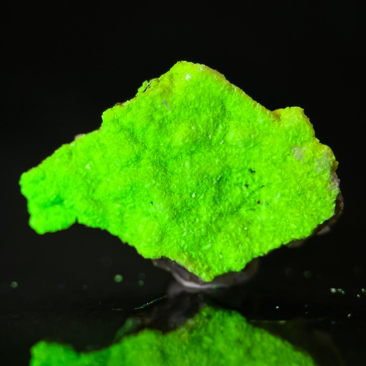 Autun | fluorescent UV reactive crystal, rare mineral specimen from Portugal