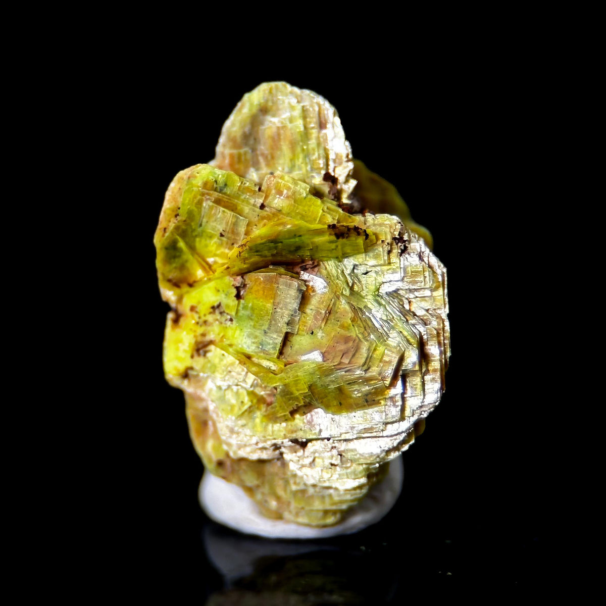 Uranocircite | fluorescent UV reactive crystal, rare mineral specimen from Germany