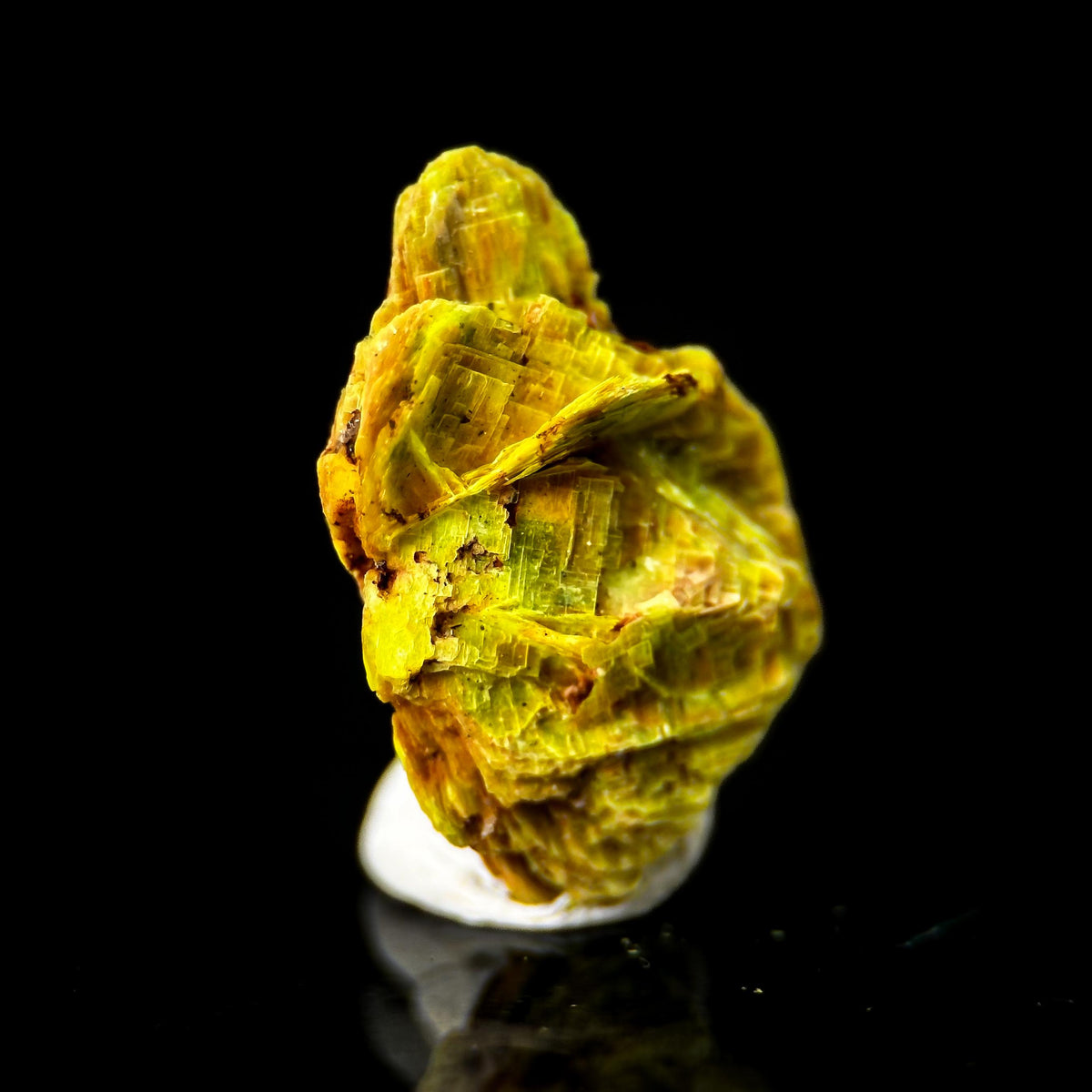 Uranocircite | fluorescent UV reactive crystal, rare mineral specimen from Germany