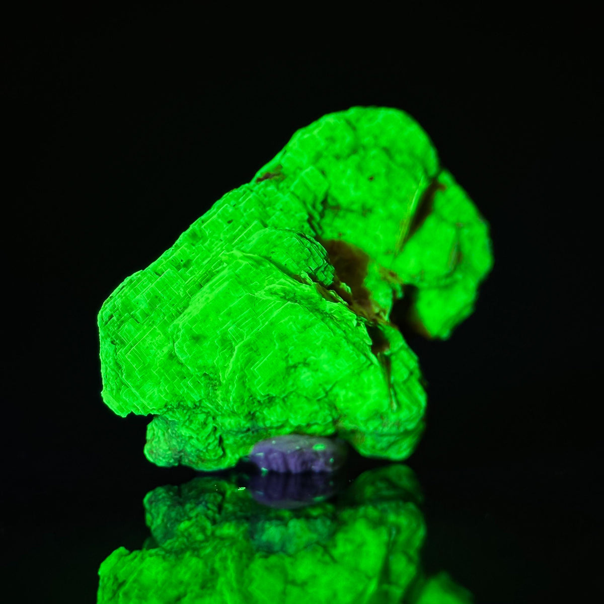 Uranocircite | fluorescent UV reactive crystal, rare mineral specimen from Germany