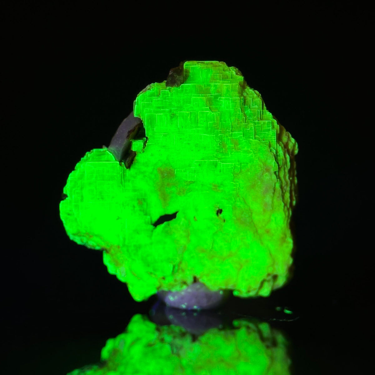 Uranocircite | fluorescent UV reactive crystal, rare mineral specimen from Germany