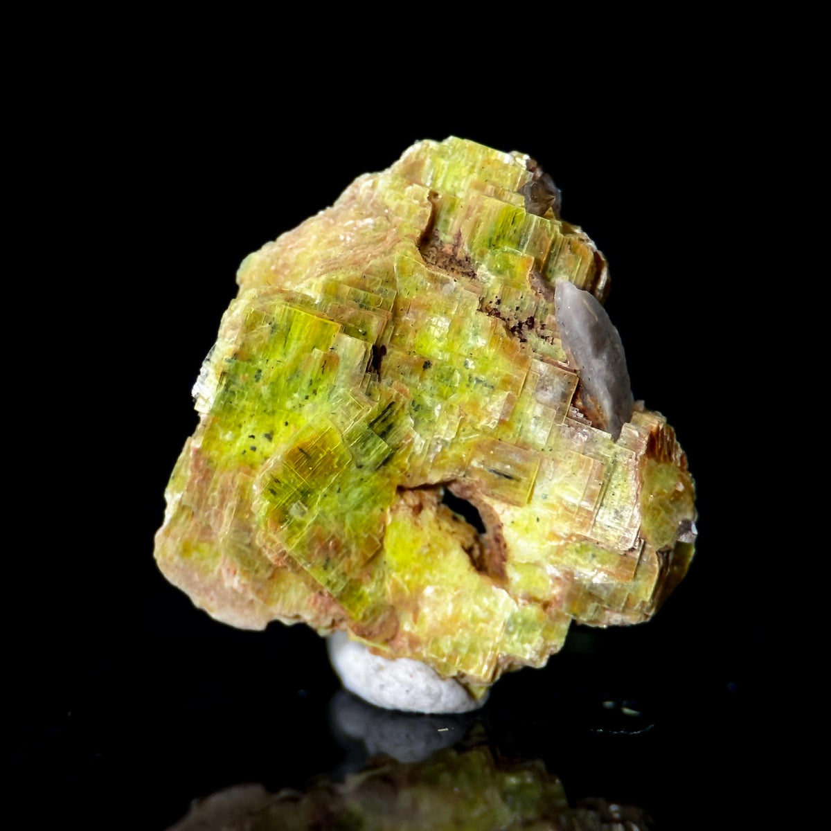 Uranocircite | fluorescent UV reactive crystal, rare mineral specimen from Germany