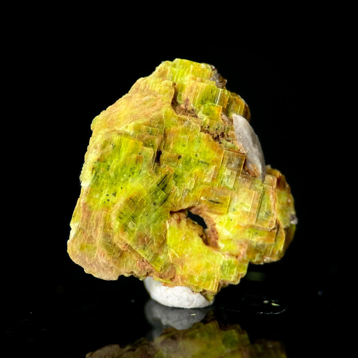 Uranocircite | fluorescent UV reactive crystal, rare mineral specimen from Germany