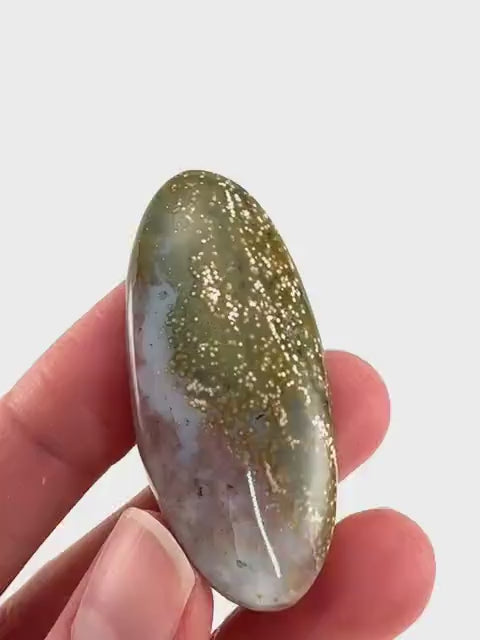 Orbicular Ocean Jasper Cabochon | Natural Gemstone