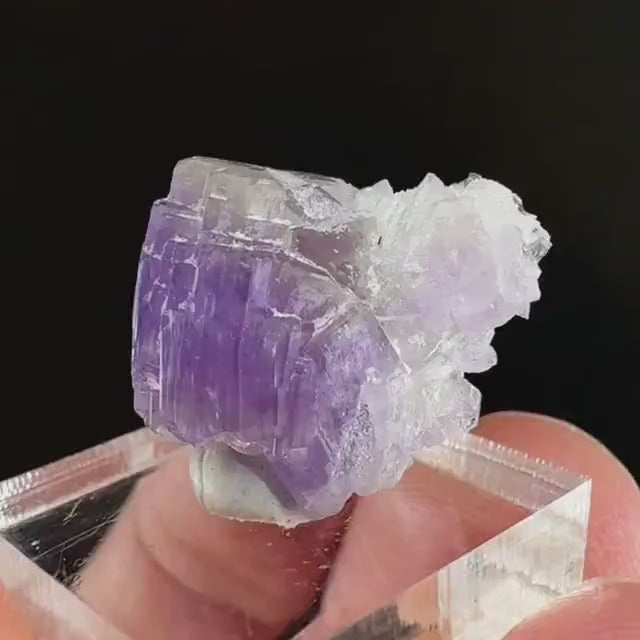 Purple Fluorapatite (Afghanistan) | fluorapatite crystal, natural purple apatite, mineral specimen