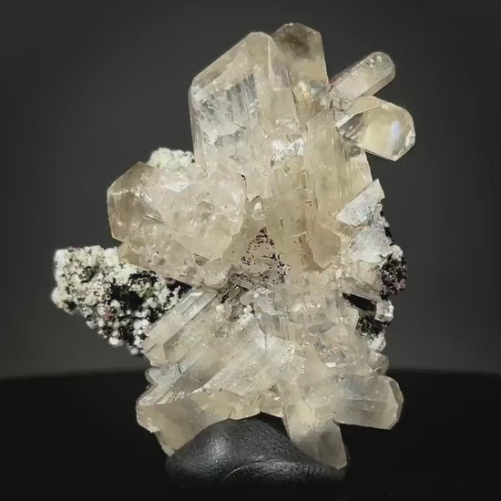 Cerussite (Tsumeb, Namibia) | snowflake cerussite crystal, mineral specimen