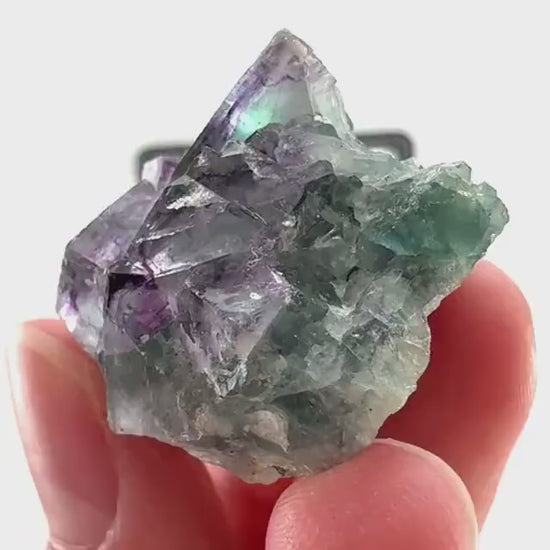 Okorusu Fluorite (Namibia) | green fluorite cluster, purple fluorite, crystals, mineral specimen