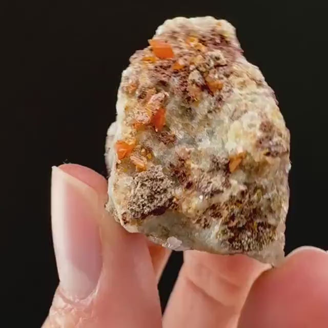 Wulfenite (Arizona, USA) | orange wulfenite crystal, mineral specimen