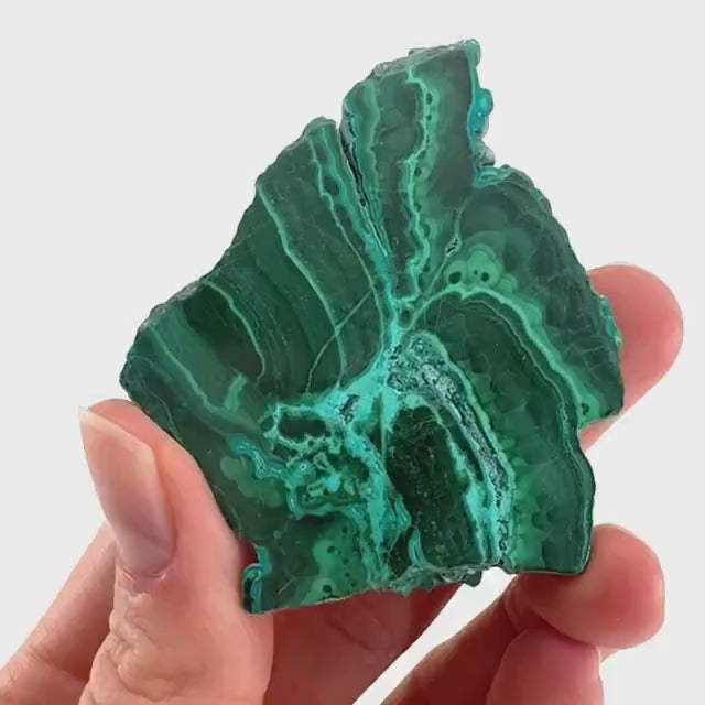 Malachite & Chrysocolla Slice (Congo), natural malachite, malachite slice, malachite slab, malacolla slice, polished malachite