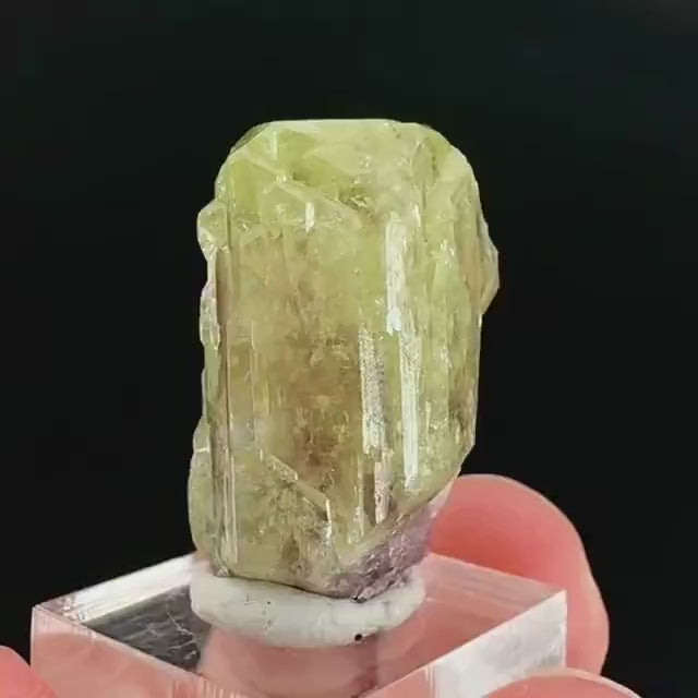 Vesuvianite (Canada) | green & purple crystal, rare mineral specimen