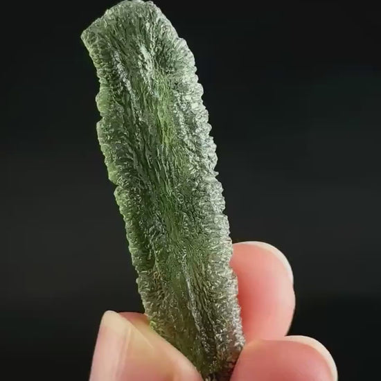 Genuine Raw Moldavite Specimen | Czech Tektite, 5.2g