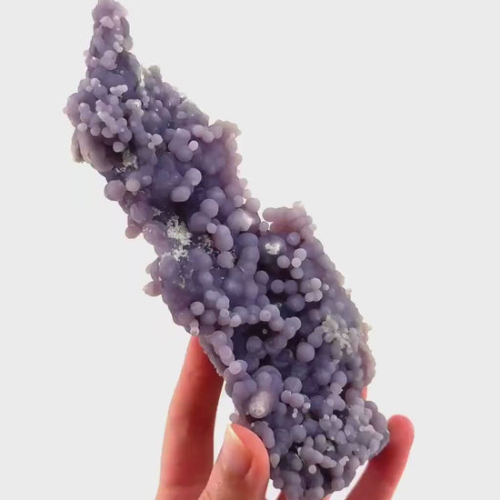 Grape Agate (Indonesia) | purple grape agate crystal, mineral specimen