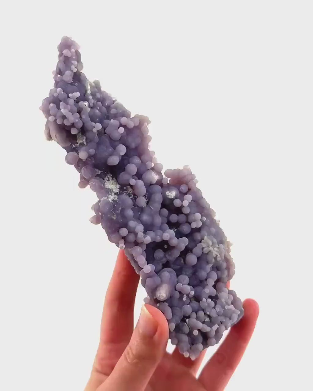 Grape Agate (Indonesia) | purple grape agate crystal, mineral specimen