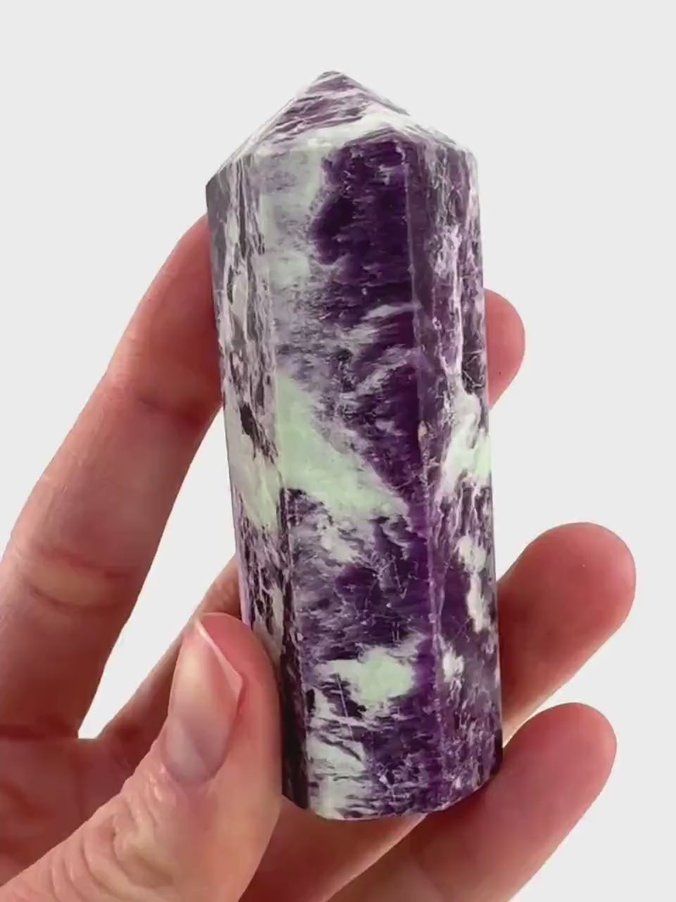 Kammererite Crystal Point | Polished Tower Wand