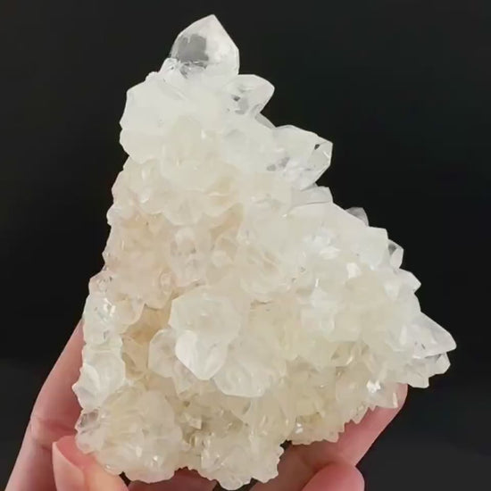 Ice Calcite | clear crystal cluster, raw natural mineral specimen