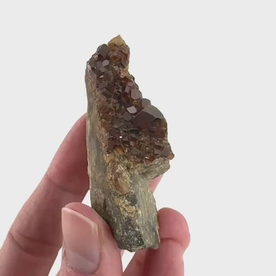 Spessartine Garnet | orange crystal cluster, mineral specimen from Pakistan