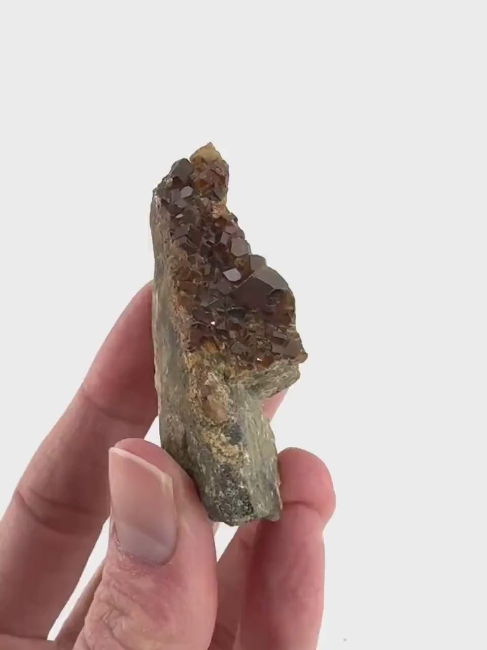 Spessartine Garnet | orange crystal cluster, mineral specimen from Pakistan