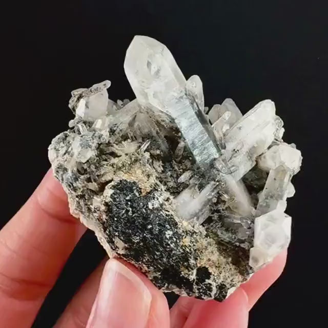 Lattice Quartz with Feldspar (Namibia) | gitter quartz, smoky quartz crystal