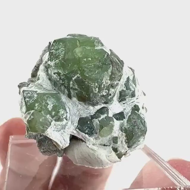 Demantoid Garnet on Matrix (Pakistan) | green garnet crystal, mineral specimen