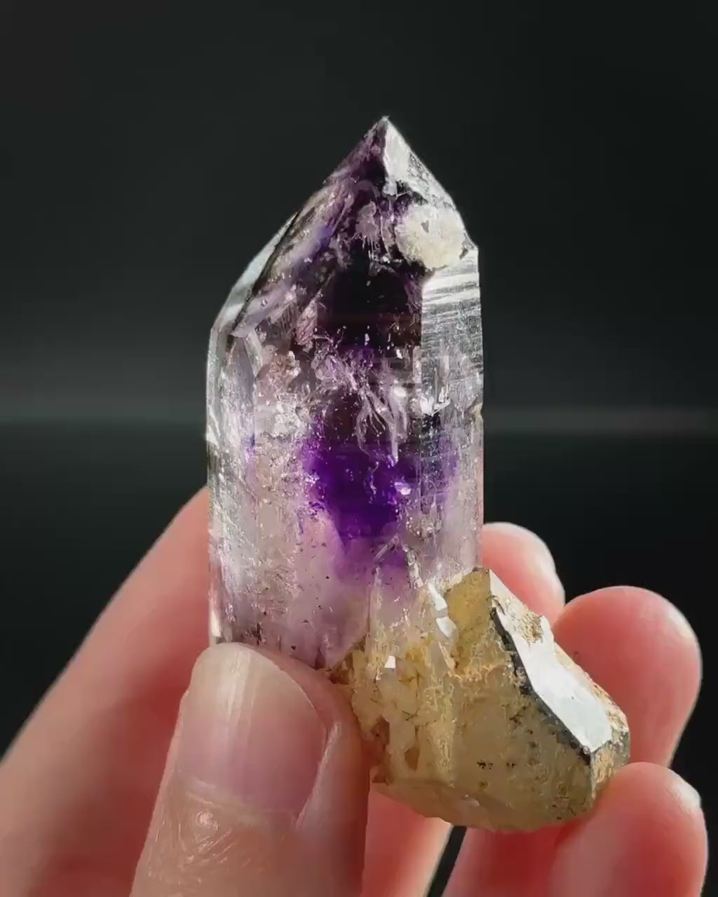 Brandberg Amethyst Enhydro (Namibia) | natural amethyst crystal, mineral specimen