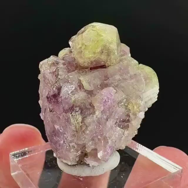 Vesuvianite (Canada) | green & purple crystal, rare mineral specimen
