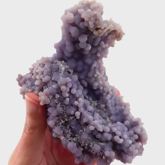 Grape Agate (Indonesia) | purple grape agate crystal, mineral specimen